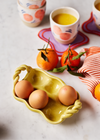 Ceramic Egg Tray in Yellow