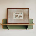 Lune Club - These Are The Good Old Days Gingham Print - Brown A4