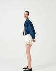 Seventy + Mochi Sophie Short in Ecru Denim