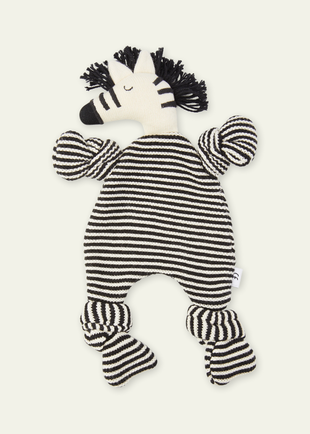 Sophie Home Cotton Knit Baby Comforter Cuddle Cloth - Zebra