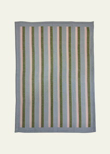  Cottage Stripe Tea Towel in Sky Blue