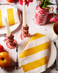 Stripe Yellow Napkins, Set of 6 Bonnie and Neil