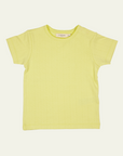 Pigeon Organics Cotton Pointelle T-Shirt, Lemon