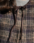 Maison Anana Piat Brown Check Gilet