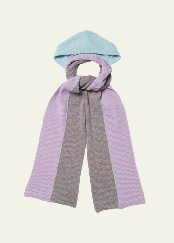 HADES Wool The Hooded Scarf | Blue