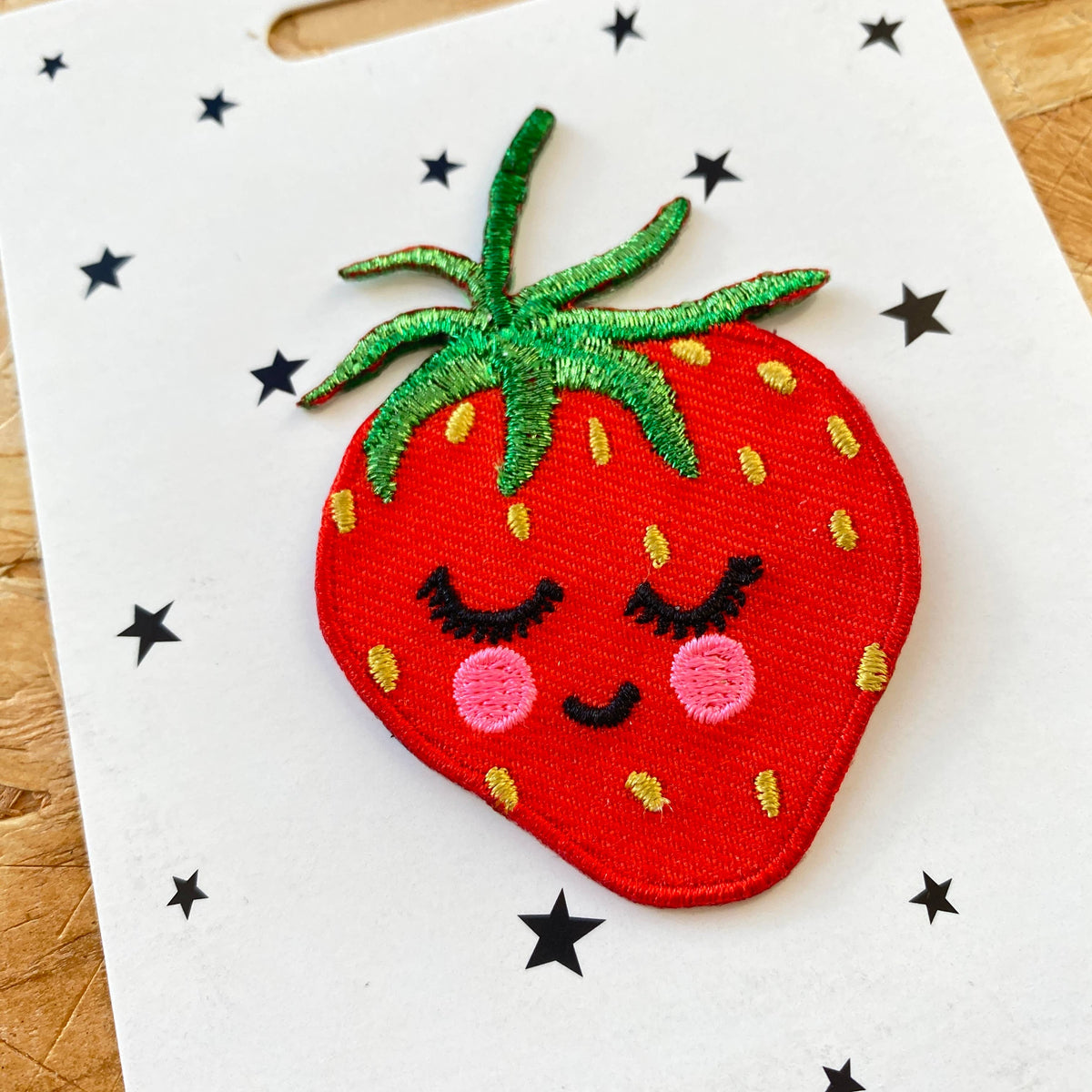 Petra Boase - Strawberry Iron-On Embroidered Patch
