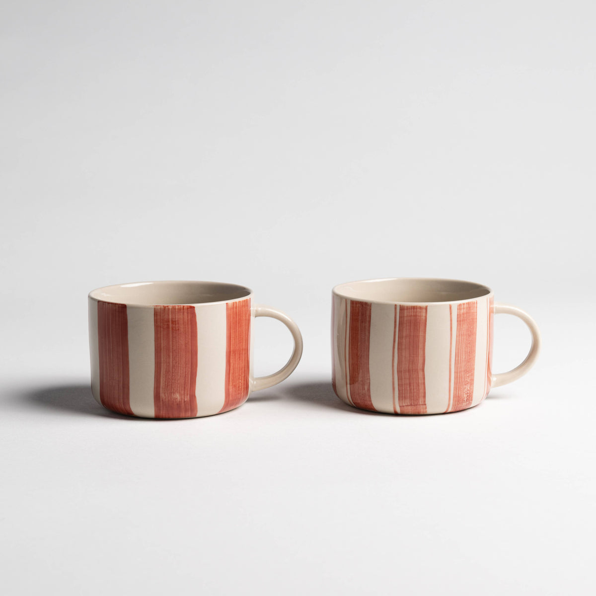 Kindred Mugs - Cornflower Mug - Brushed Berry Red - Large (Set of 2)