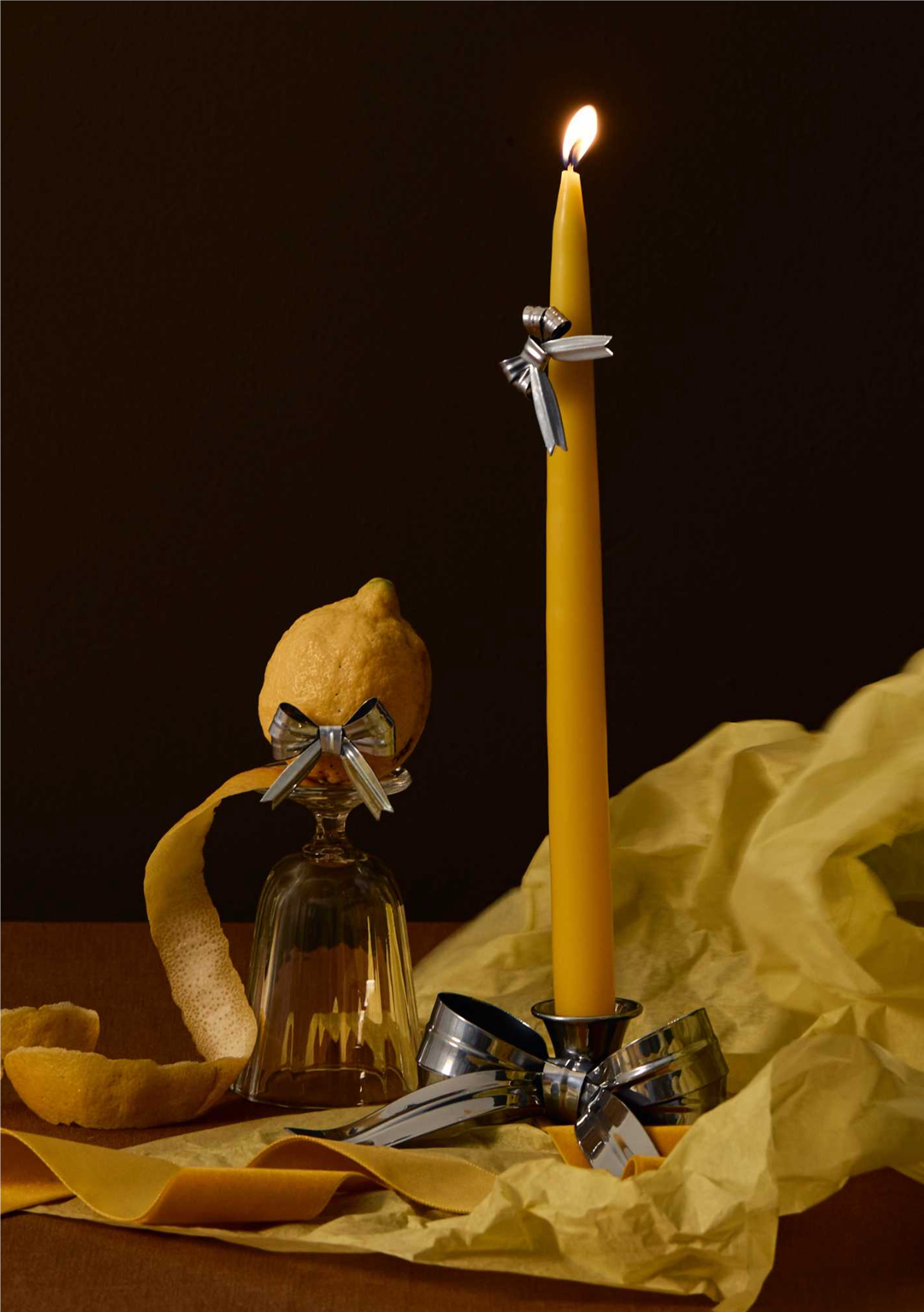 Host Home - Pair of Bow Candle Holders