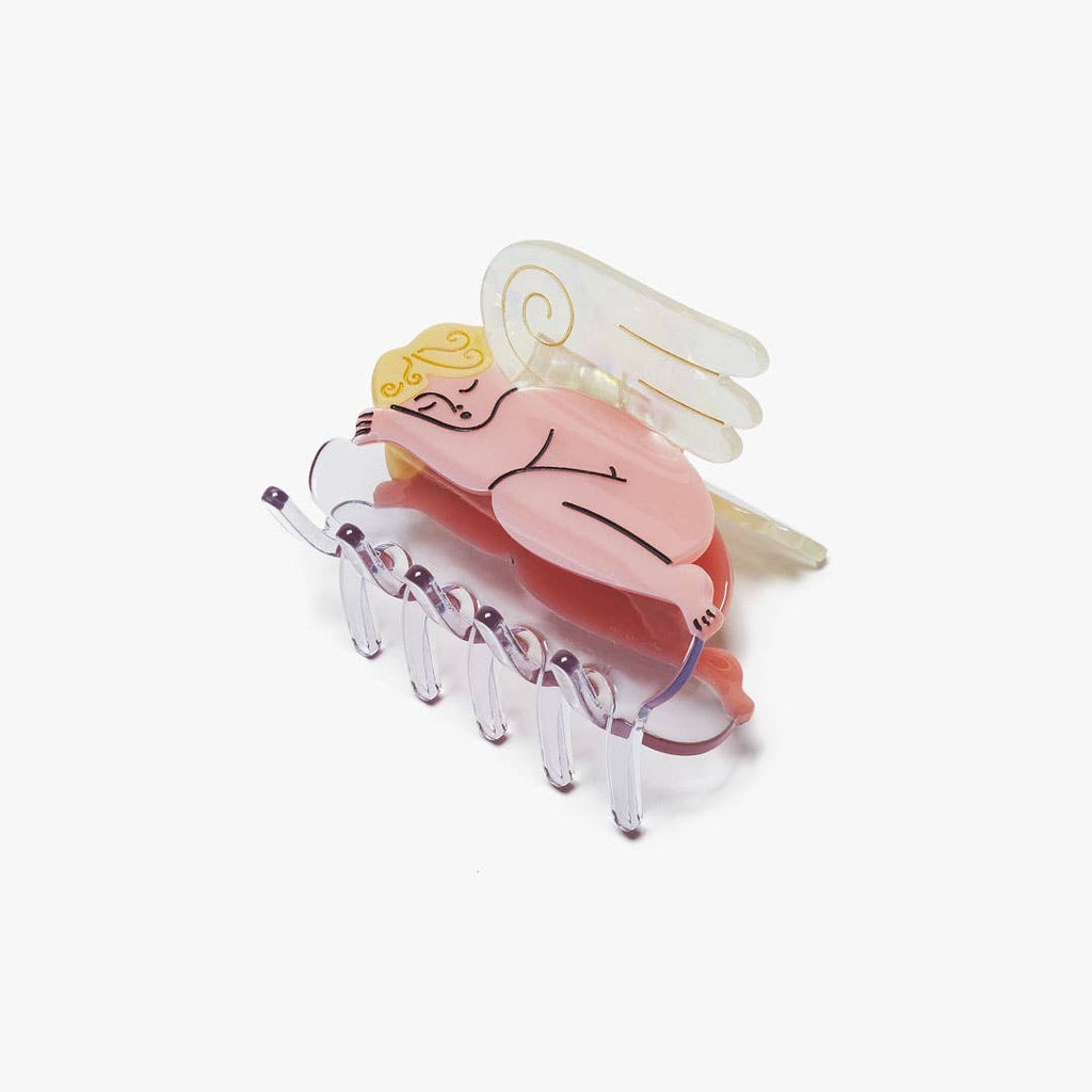 Cherub Claw Gold - Acetate Cute Angel Hair Clip