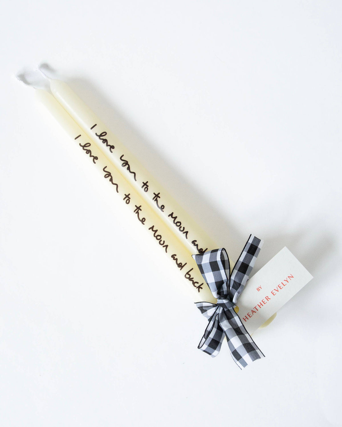 Heather Evelyn - Pair of Candles - I Love You To The Moon and Back