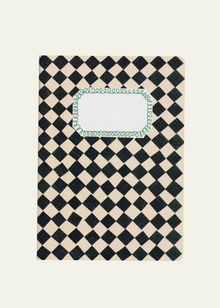  Hadley Paper Goods A5 Black and White Chequered Notebook