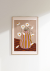 Frankie Penwill - Daisies in Striped Vase