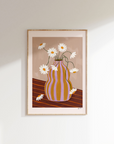 Frankie Penwill - Daisies in Striped Vase