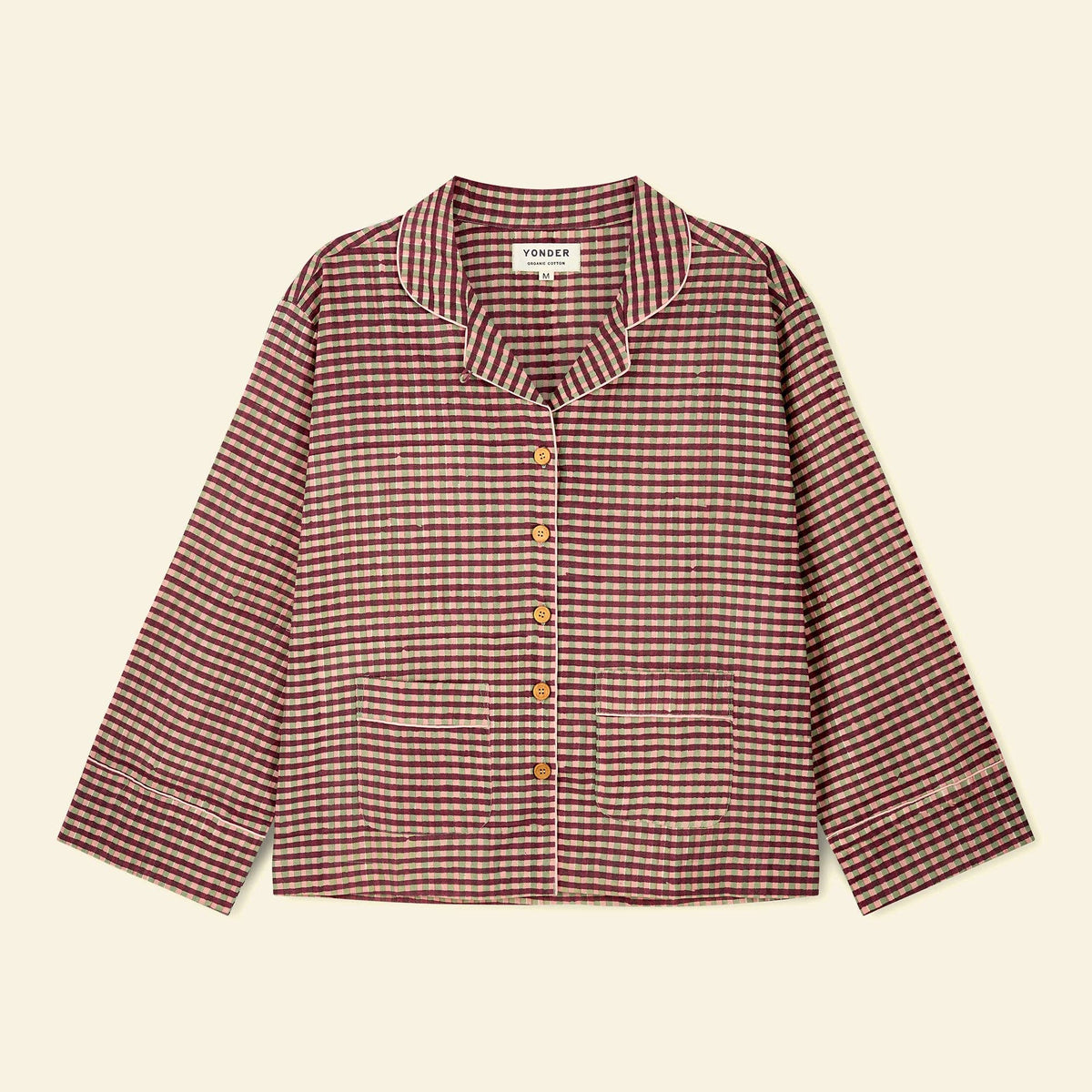 YONDER. - Women's Pyjama Set - Gingham Peppermint