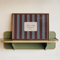 Lune Club - How Lucky Are We Striped Print - Blue / Brown A4