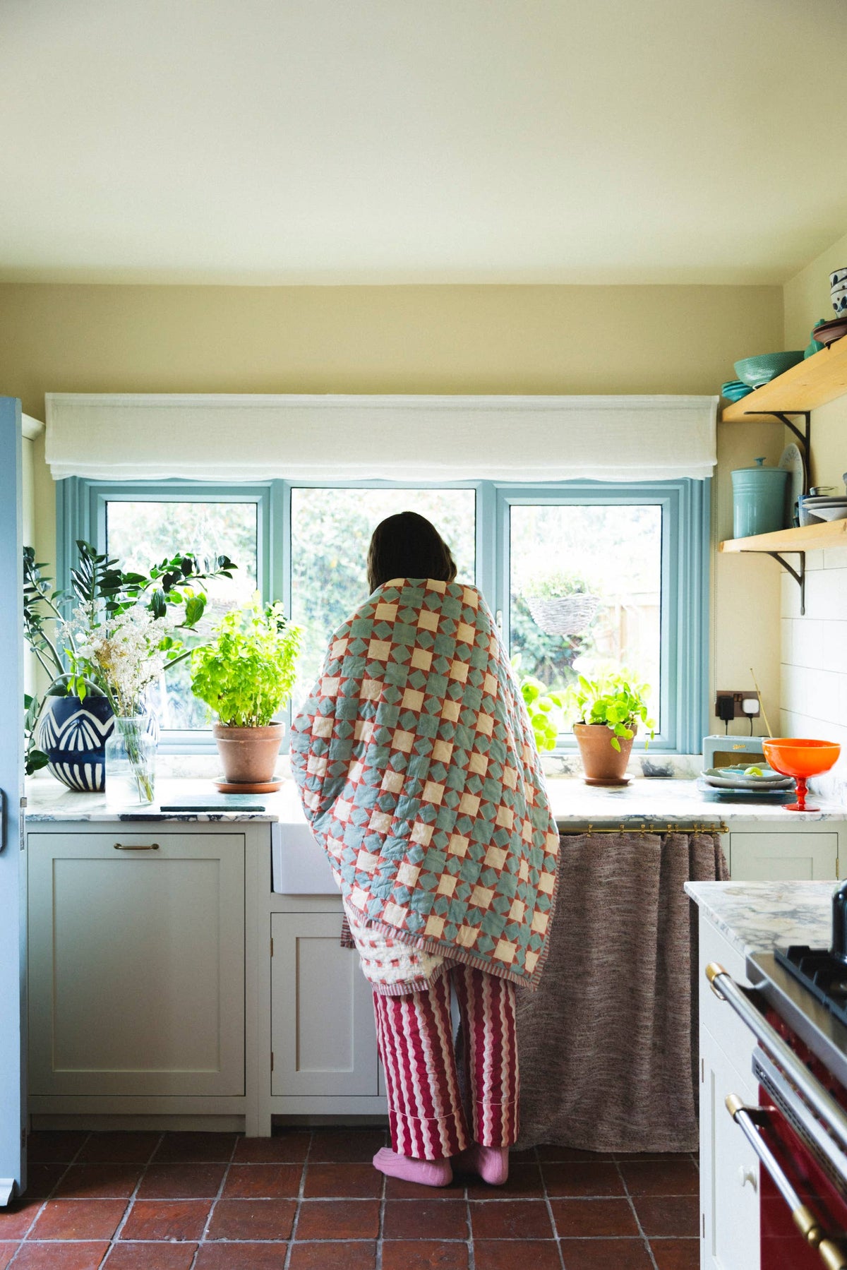 YONDER. Clover Cloud quilt, alternate view
