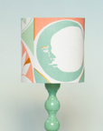 Three Moons Screen Printed Linen Lampshade — Pastel, by Jessie De Salis