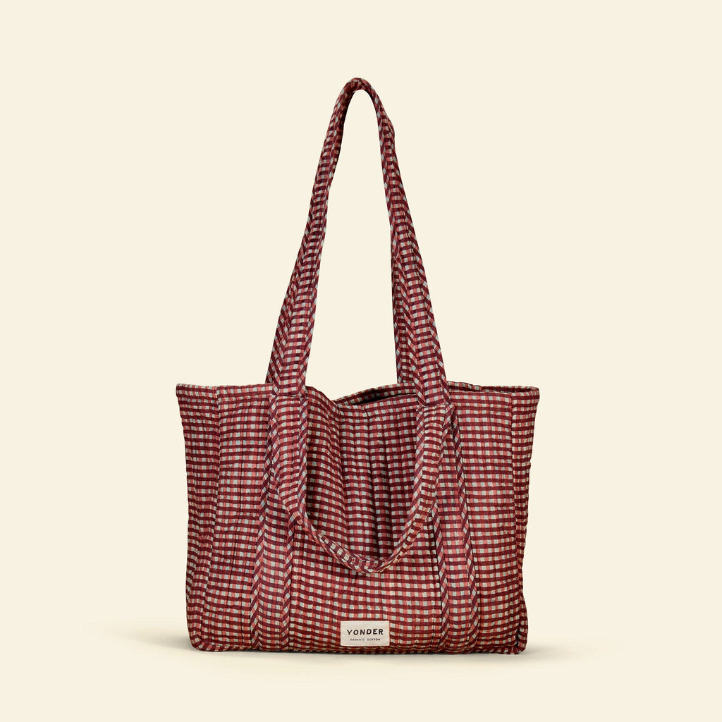 YONDER. - Quilted Carry All - Gingham Sky