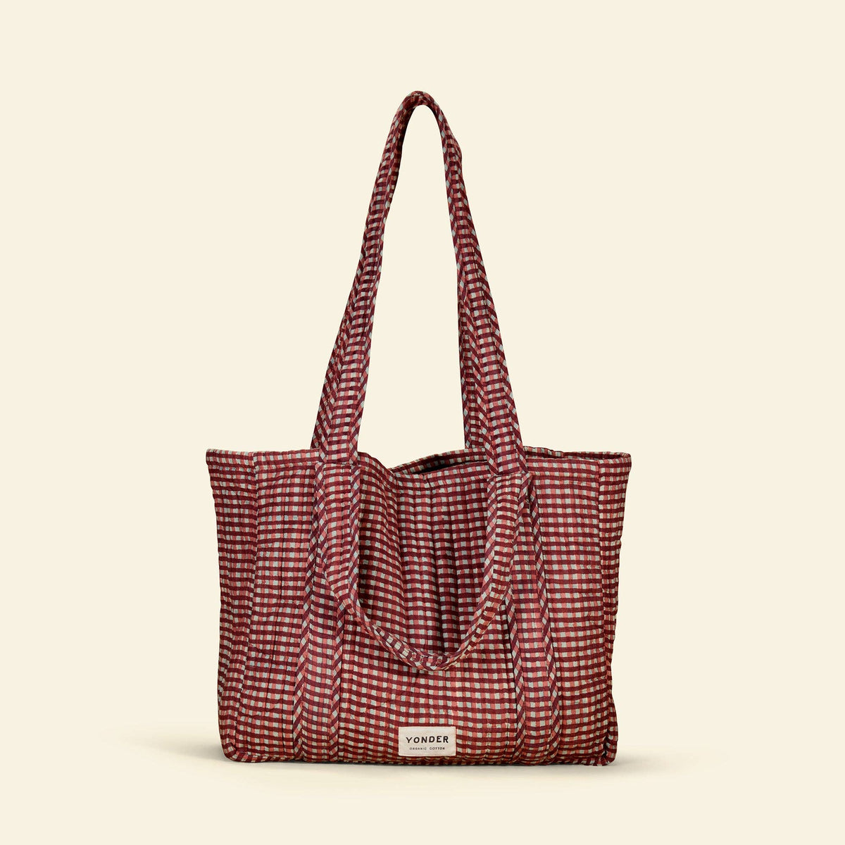 YONDER. - Quilted Carry All - Gingham Sky