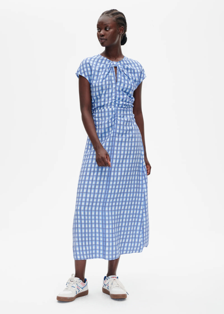 Baum und Pferdgarten Akeyla Dress in Blue Painted Check