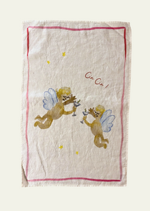  Cin Cin Christmas - Linen Tea Towel