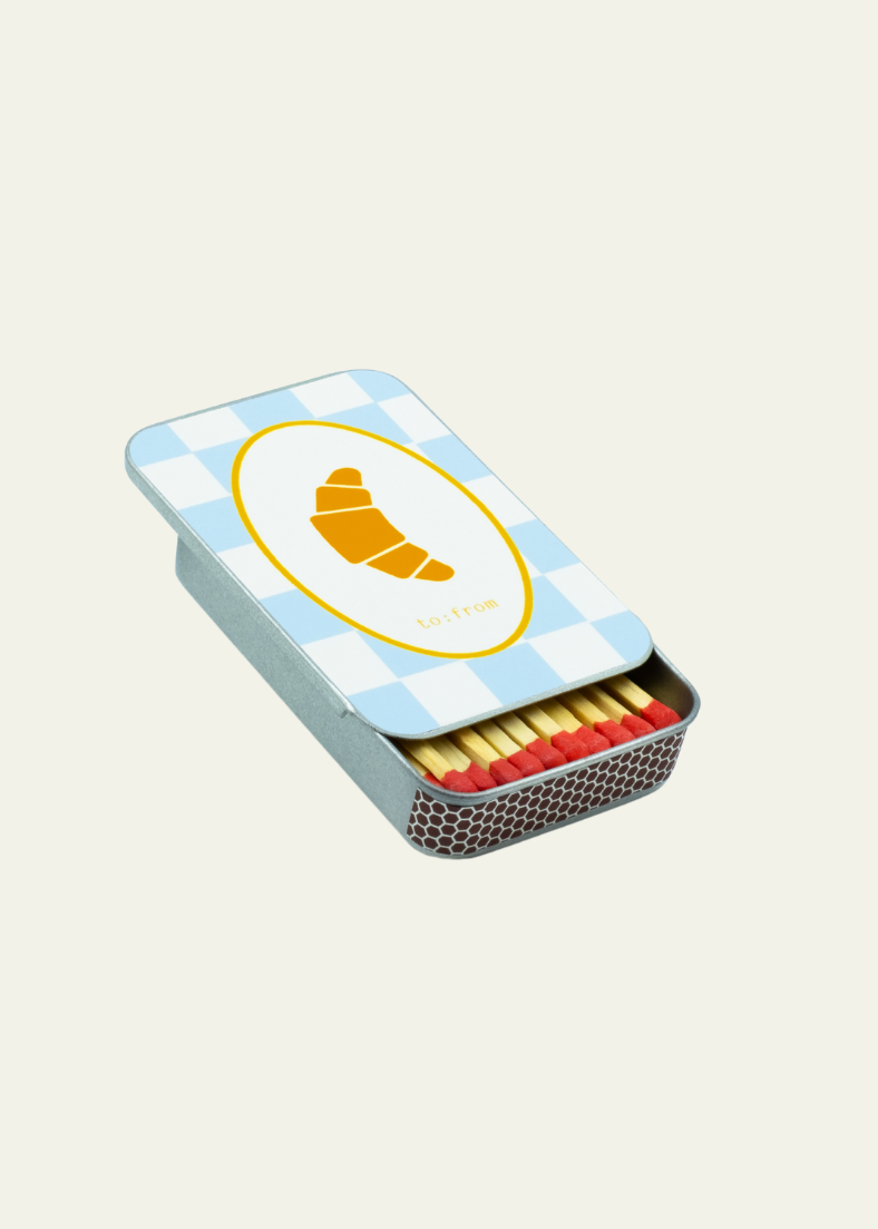 Croissant Reusable Matchbox Tin