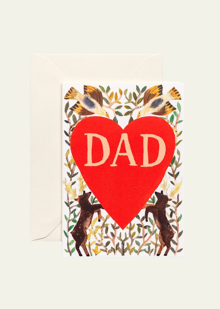 Dad Heart Greetings Card
