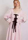 Damson Madder Dakota Dress - Pink Embroidery