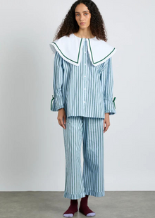  Damson Madder Barbara PJ Set - Blue Stripe