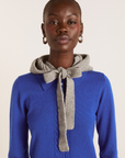 Damson Madder Bonnet with Tie Detail in Charcoal