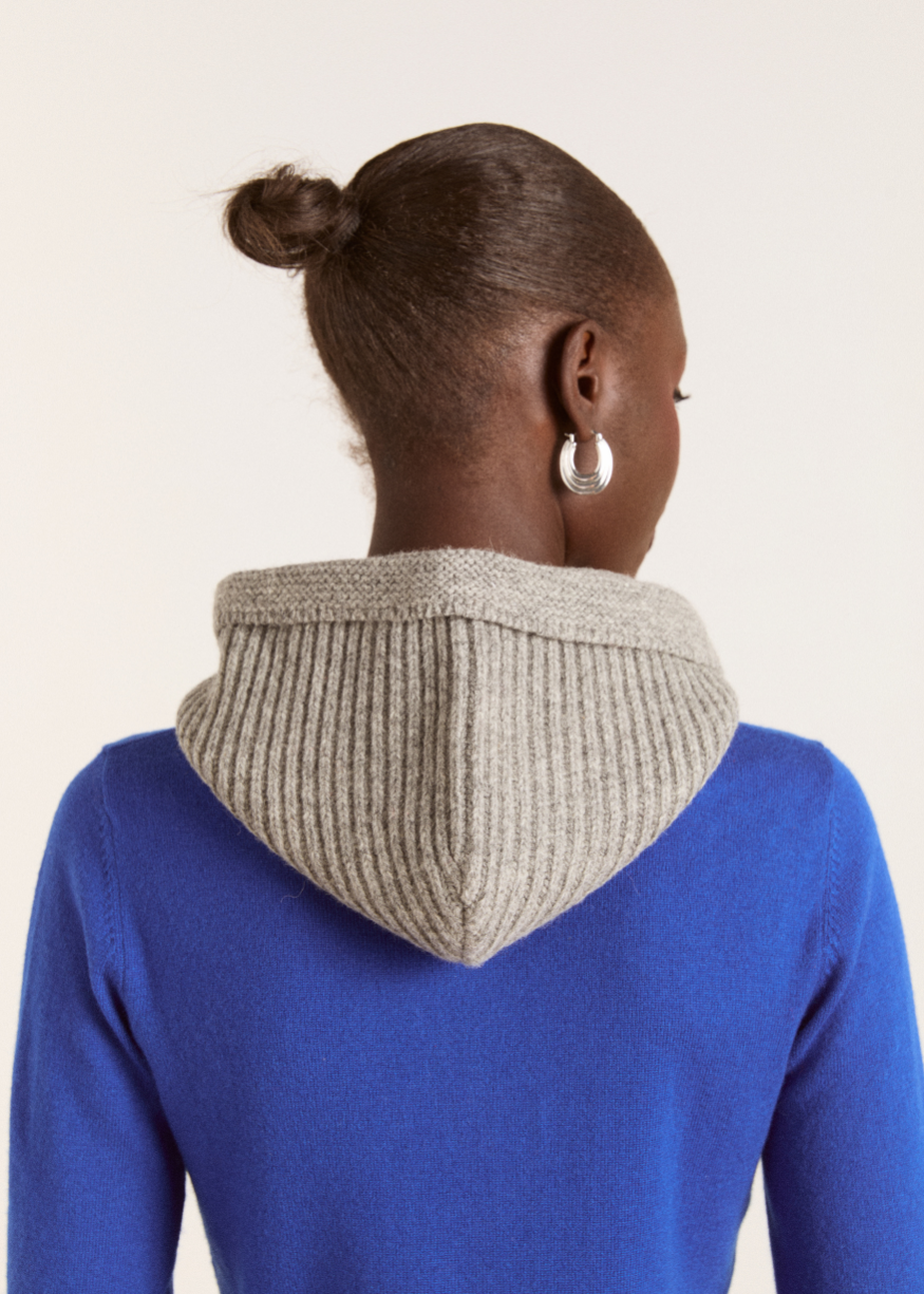Damson Madder Bonnet with Tie Detail in Charcoal