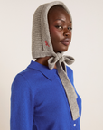 Damson Madder Bonnet with Tie Detail in Charcoal