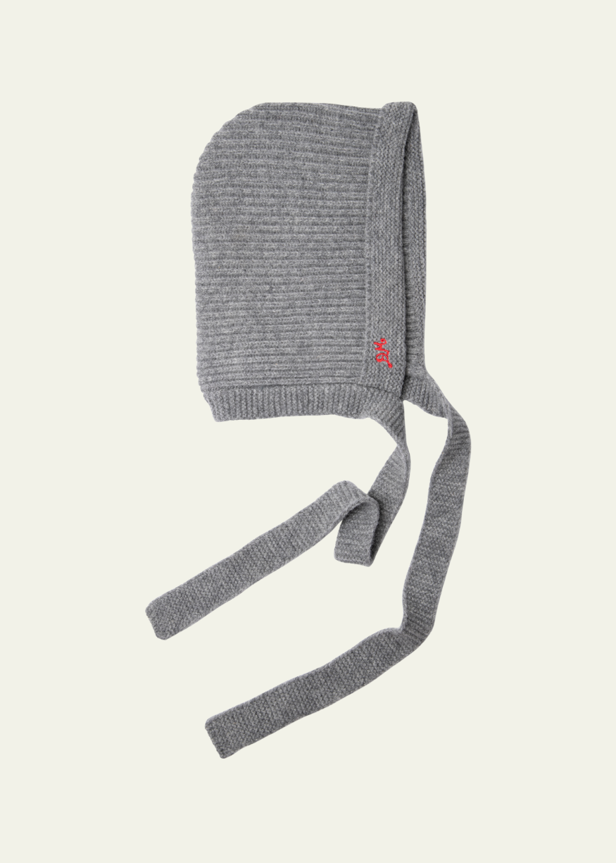Damson Madder Bonnet with Tie Detail in Charcoal
