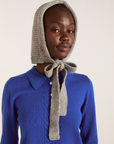 Damson Madder Bonnet with Tie Detail in Charcoal
