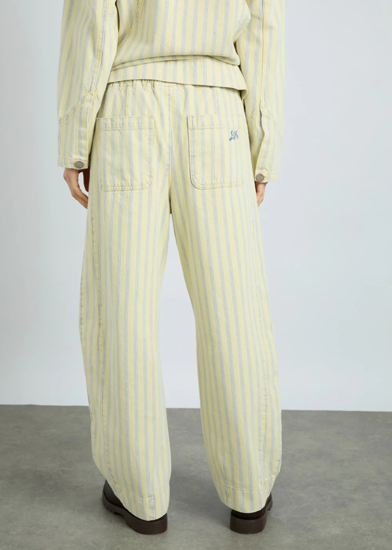 Damson Madder Felix Jean - Butter Business Stripe