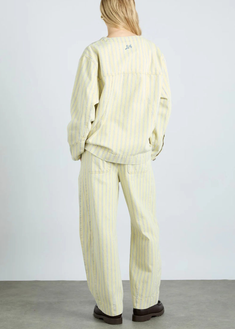 Damson Madder Felix Jean - Butter Business Stripe