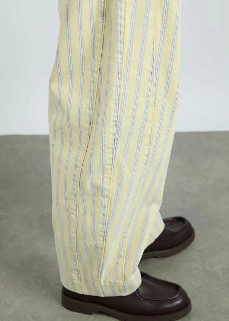 Damson Madder Felix Jean - Butter Business Stripe