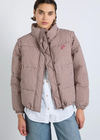 Damson Madder Jennifer Check Puffer - Chocolate Gingham