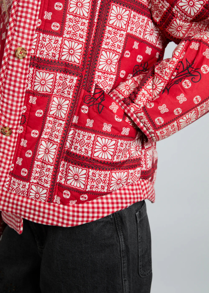 Damson Madder Macy Jacket - Red Bandana