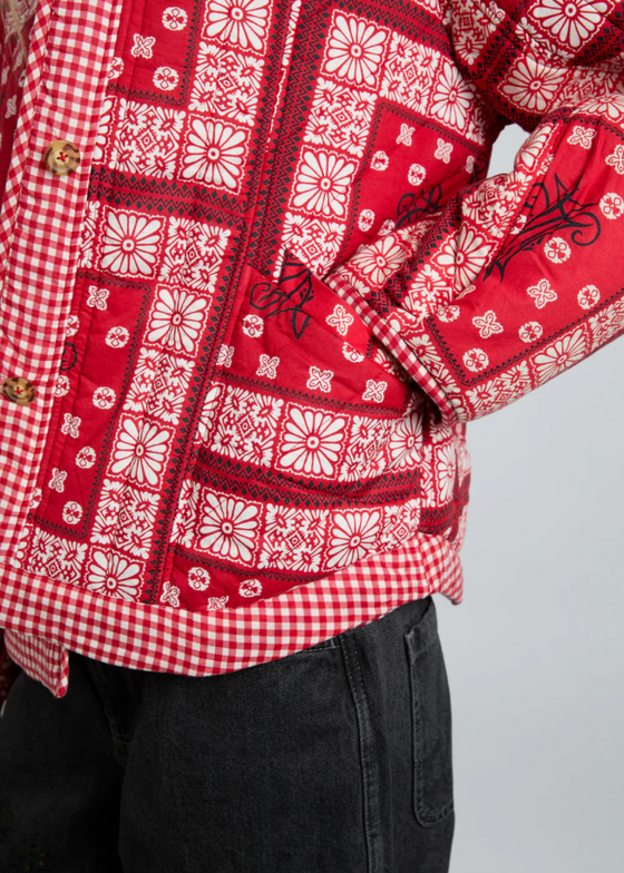 Damson Madder Macy Jacket - Red Bandana