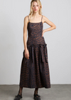 Damson Madder Persephone Midi Dress - Dark Leopard