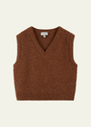 Emile et Ida Brown Wool Sleeveless Sweater