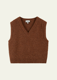  Emile et Ida Brown Wool Sleeveless Sweater