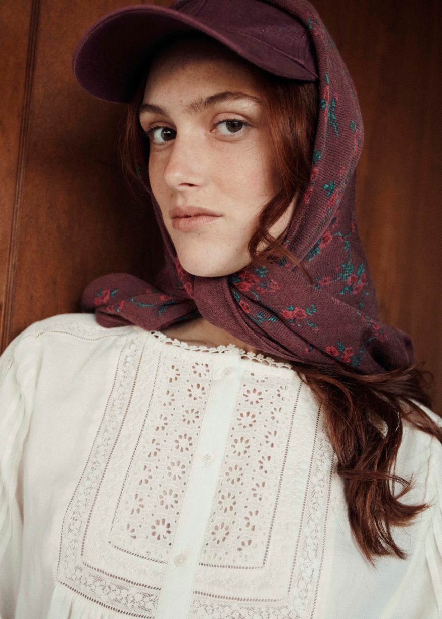 Emile et Ida Ecru Lace Blouse