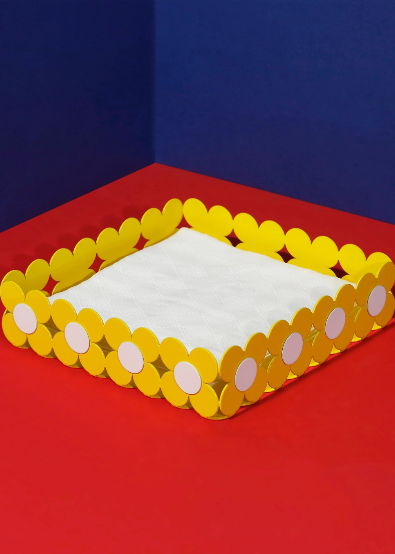 Flower Napkin Holder – Yellow Petal Frame