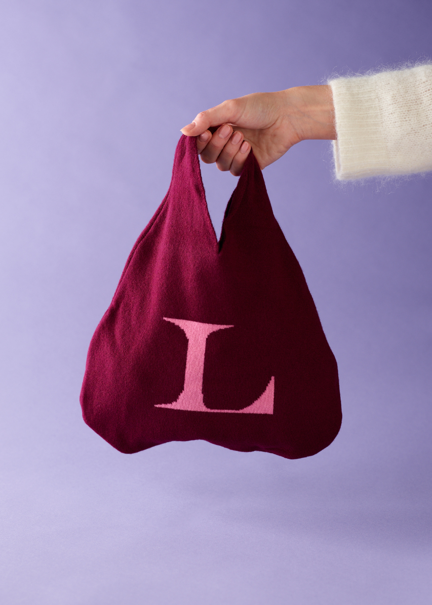 HADES Alphabet L Wool Knit Bag
