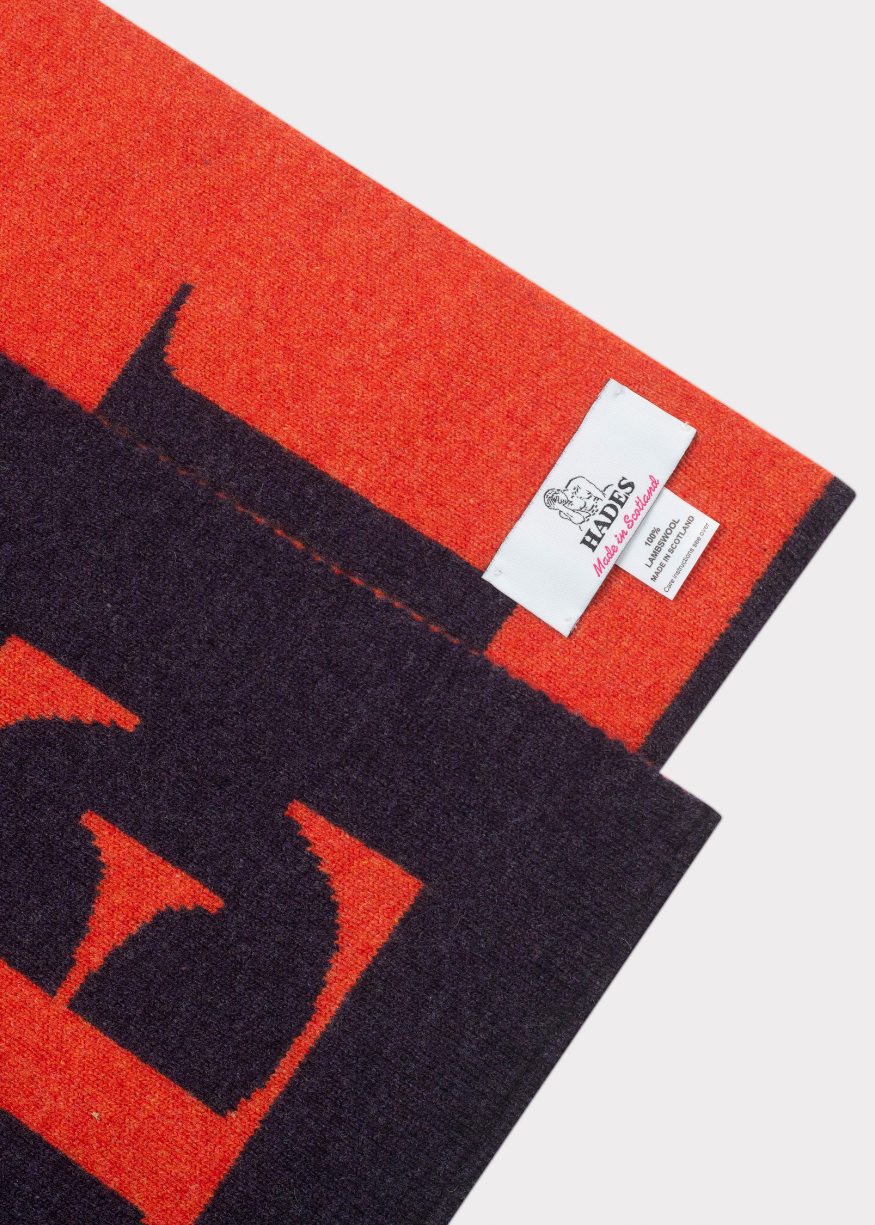HADES Wool Alphabet E Scarf