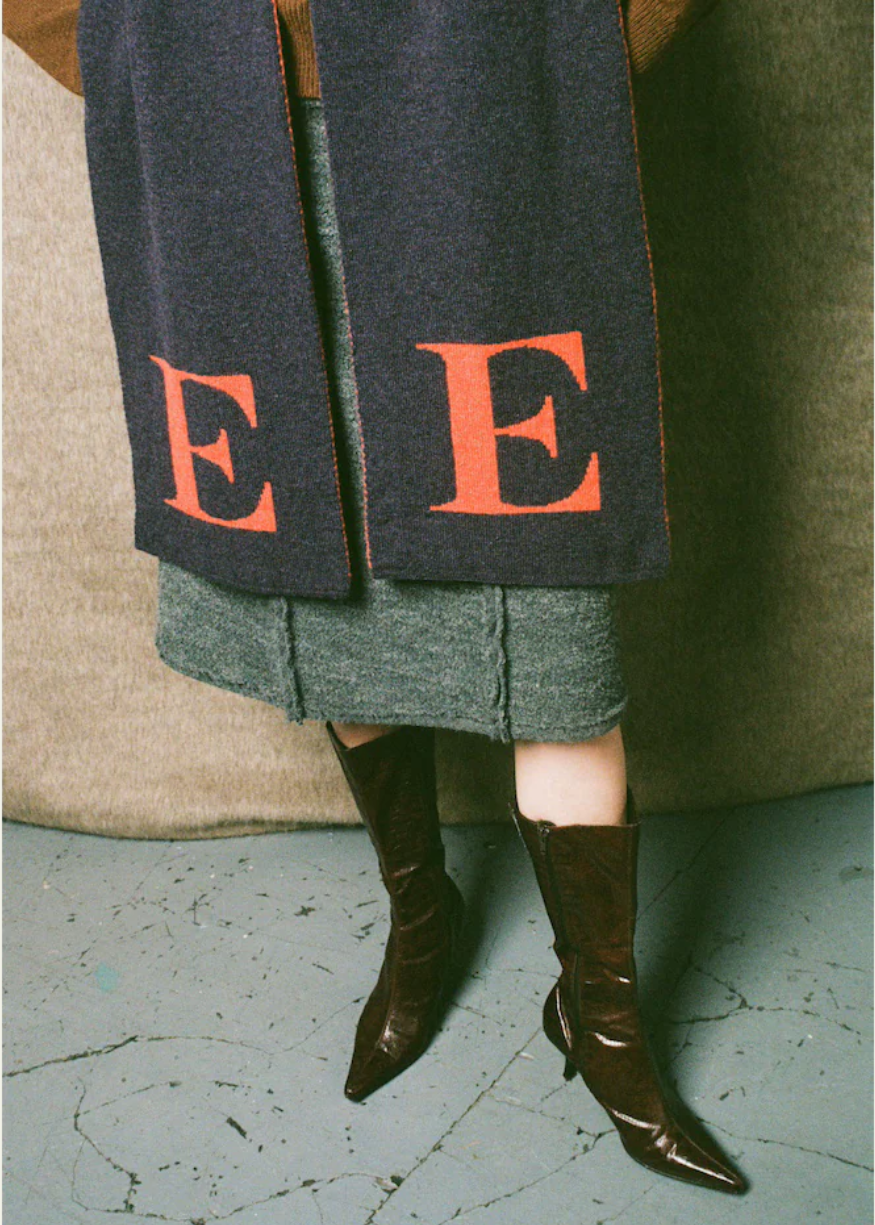 HADES Wool Alphabet E Scarf