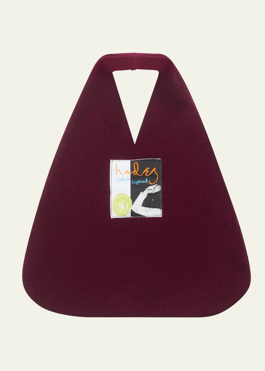 HADES Wool Alphabet E Wool Knit Bag