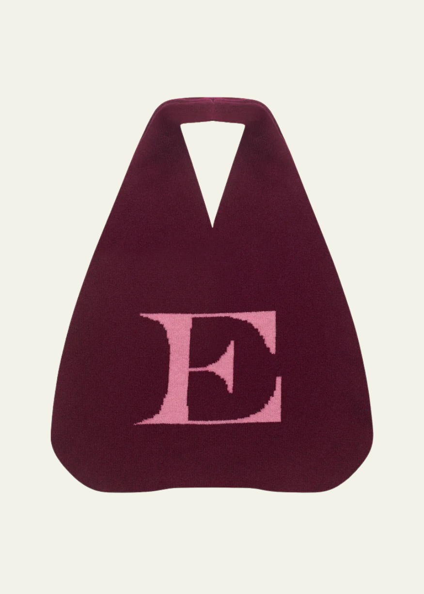 HADES Wool Alphabet E Wool Knit Bag